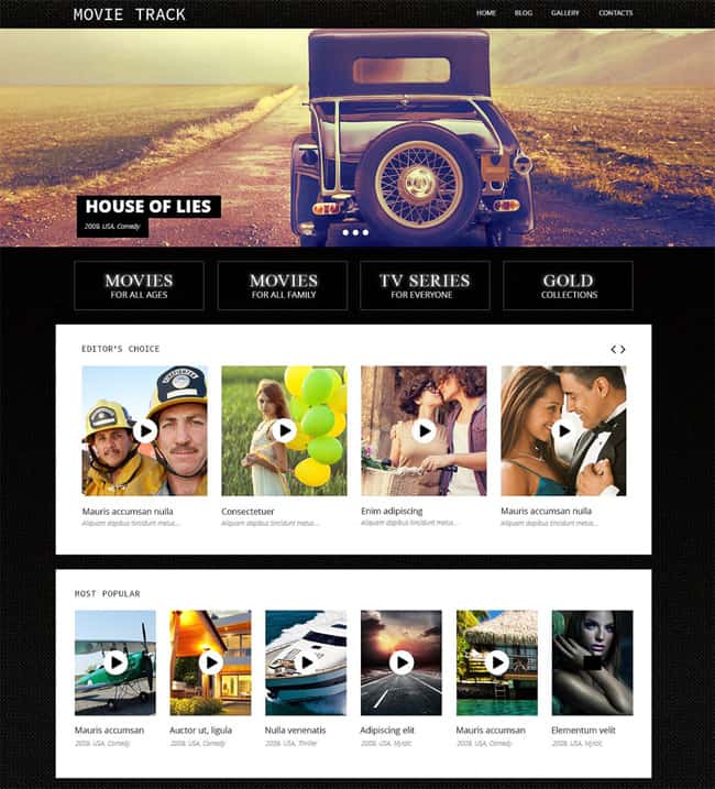 Cinema WordPress Themes & Templates 60