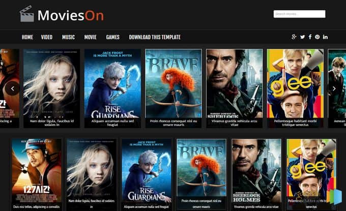 Cinema WordPress Themes & Templates 80