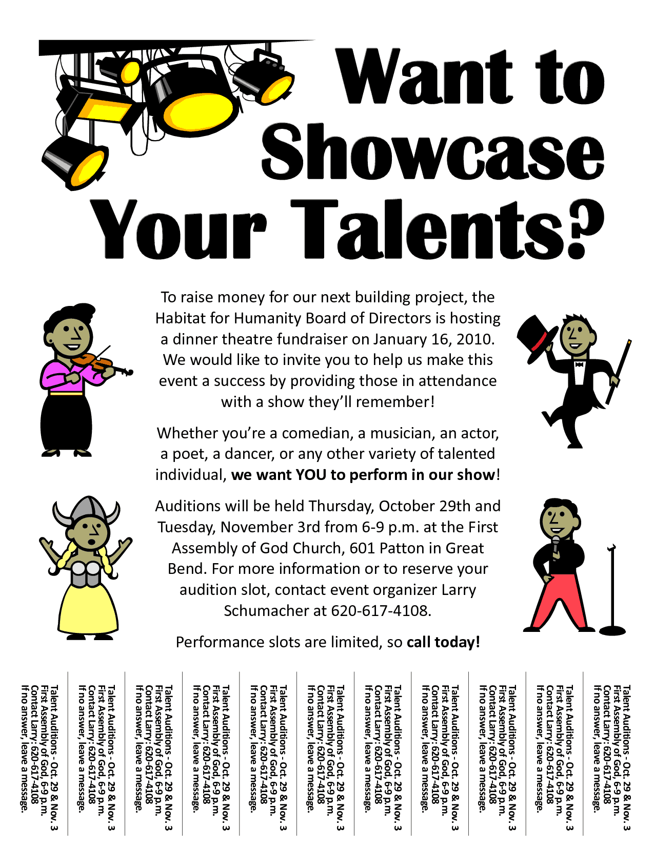Amazing Talent Show Flyer Templates Word Excel Samples
