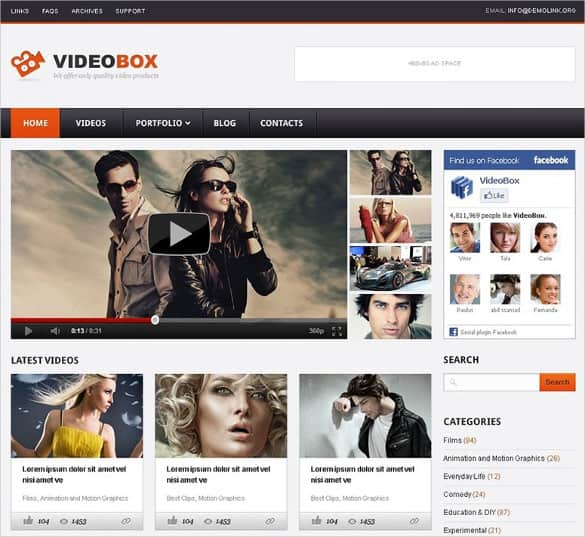 youtube wordpress themes 20