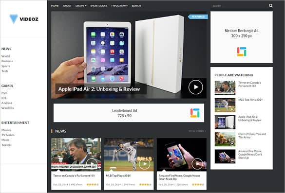 youtube wordpress themes 90