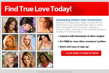 dating landing page template 10