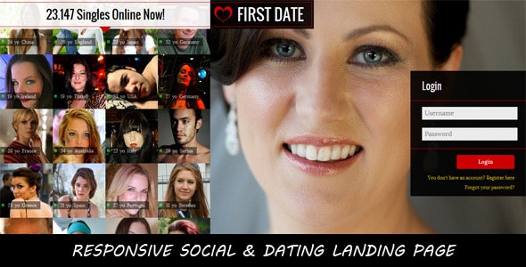 dating landing page template 40