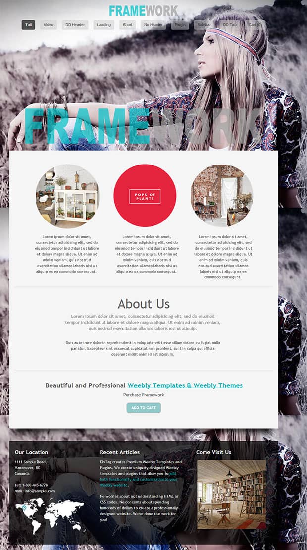 free weebly theme 100