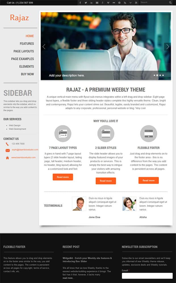 free weebly theme 110