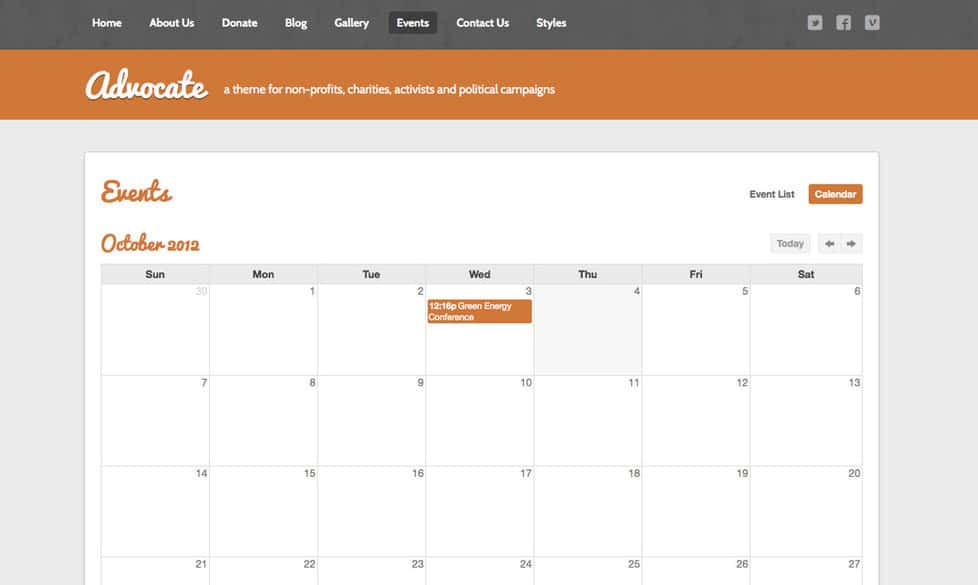 html calendar template 30