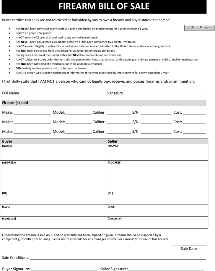 firearm-bill-of-sale-word-excel-samples