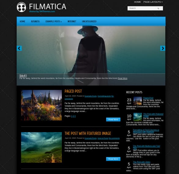 Cinema WordPress Themes & Templates 30