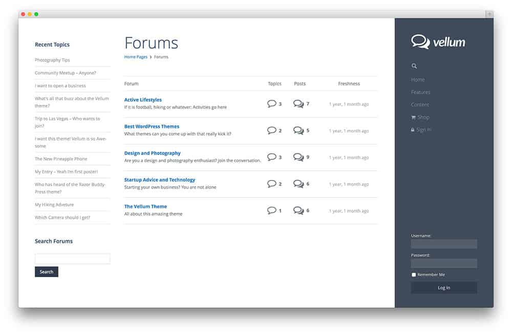 forum template 50