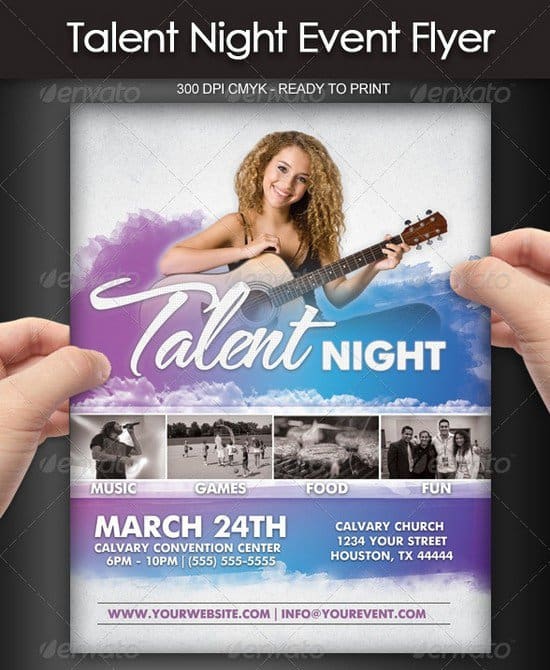 talent show flyer 80