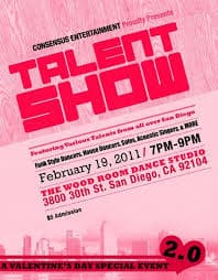 talent show flyer 90
