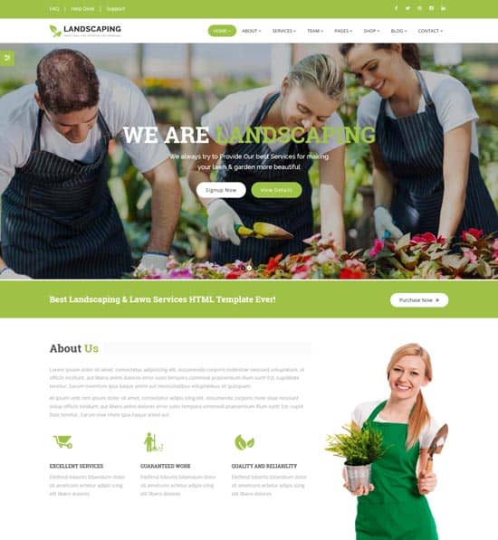 Agriculture Website Templates 555
