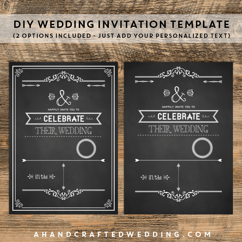 Chalkboard Invitation Template 70