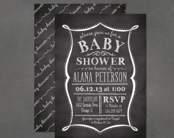 Chalkboard Invitation Template 90