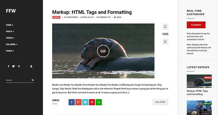 Content Sharing WordPress Theme 333