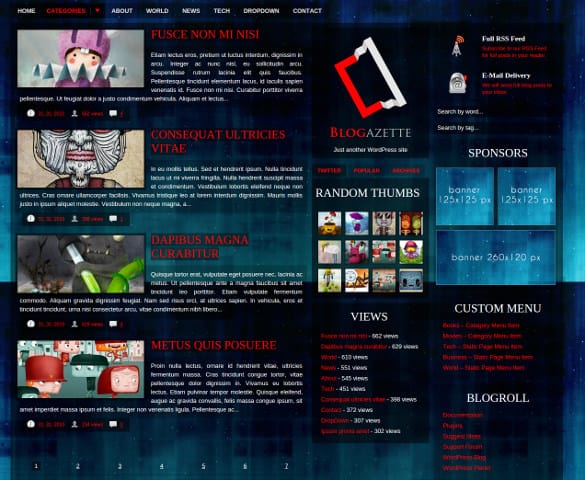 Content Sharing WordPress Theme 555
