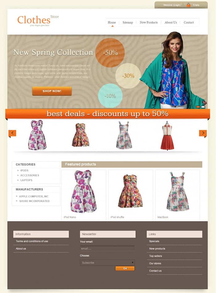 Free Prestashop Theme 100