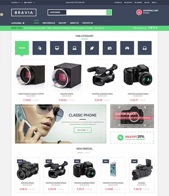 Free Prestashop Theme 70