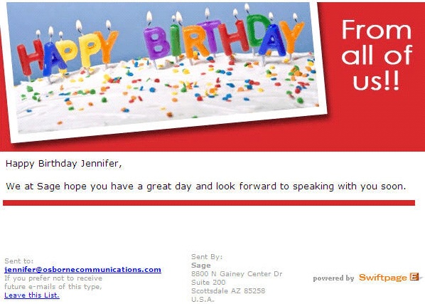 Happy Birthday Email Template 10