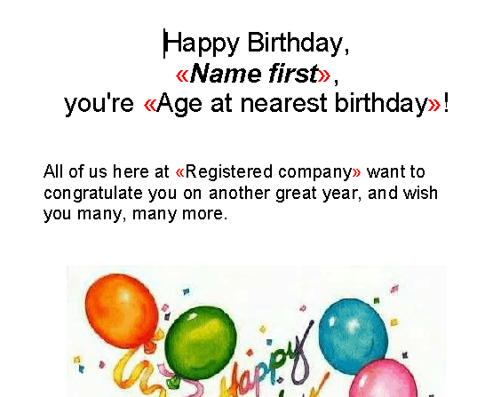 Happy Birthday Email Template 80