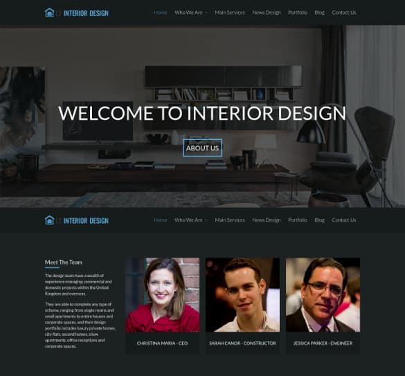 Interior Design WordPress Themes 777