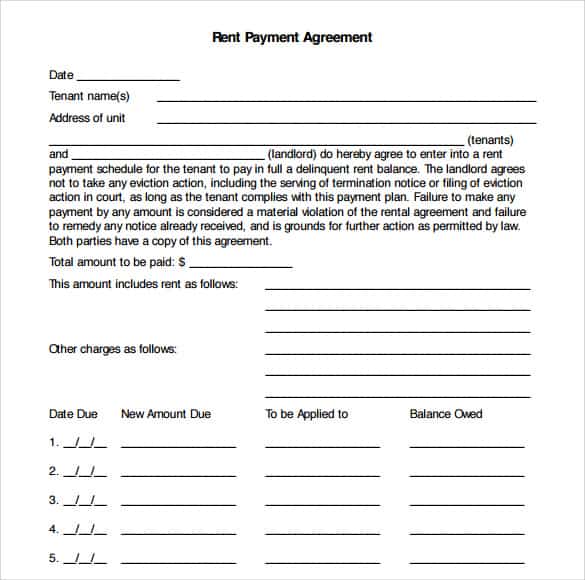 Payment Plan Agreement Template 110