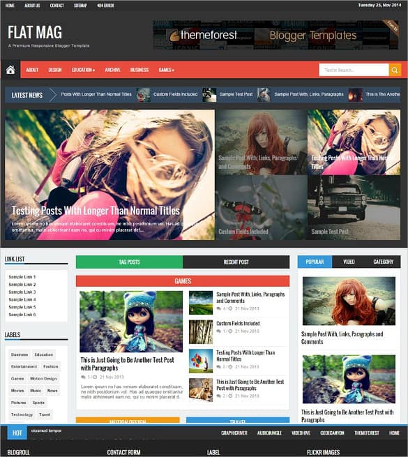 SEO Optimized Blogger Templates 40