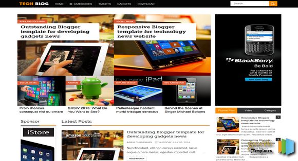 Tech Blog WordPress Themes 100