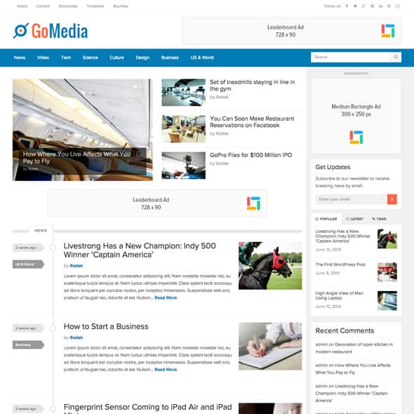 Tech Blog WordPress Themes 40