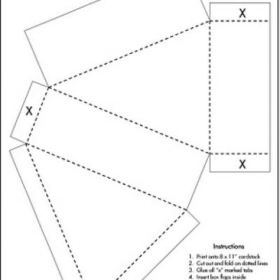 cake box template 20