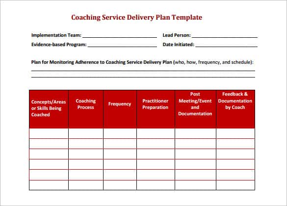 delivery schedule template 555