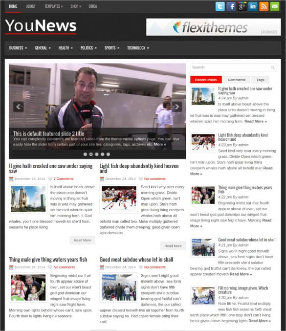 news blogger template 10