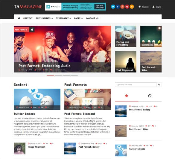 news blogger template 100