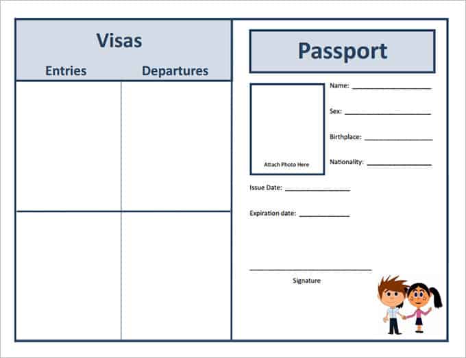 passport template 888