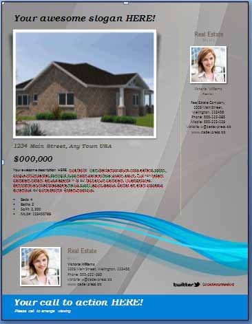 real estate flyer template 90