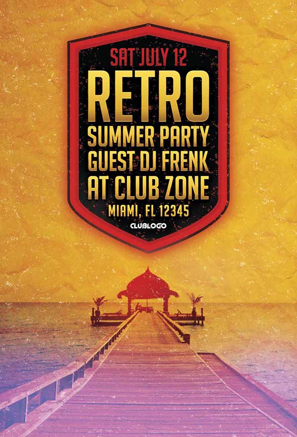 retro style flyer 120