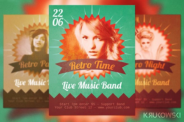 retro style flyer 30