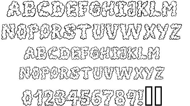 smoke fonts 80