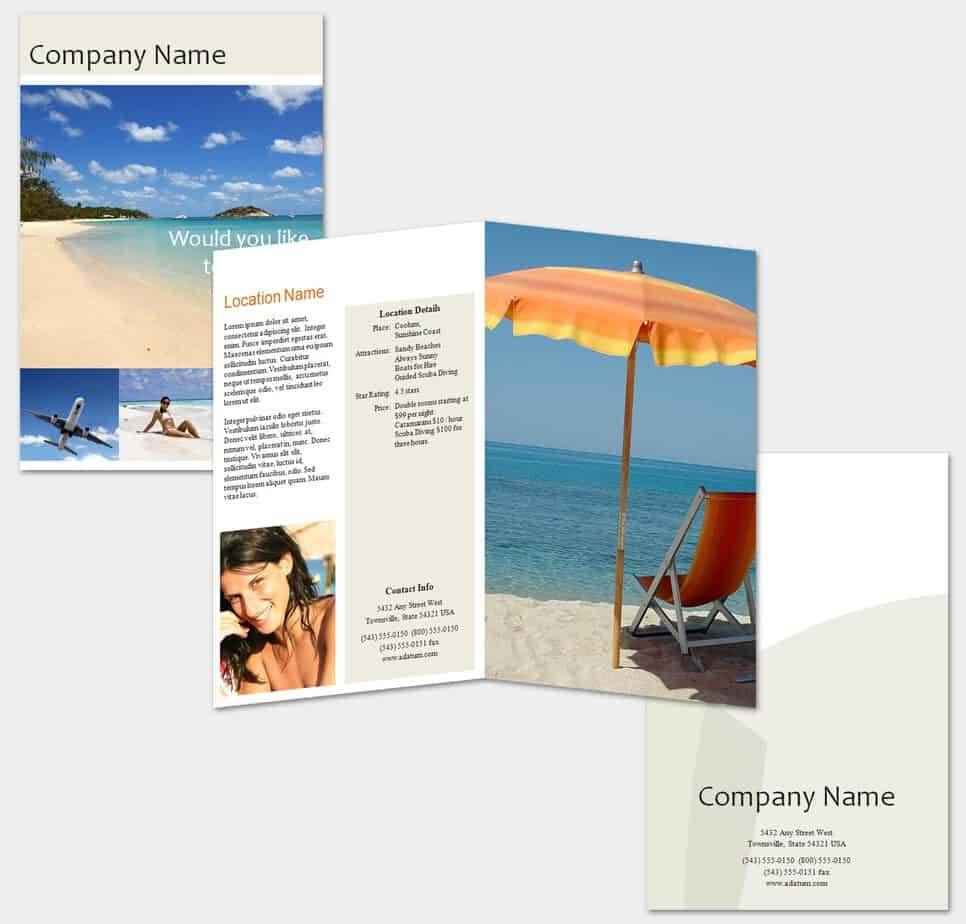 travel flyer format 120