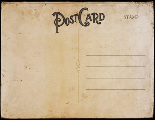 vintage postcard template 10