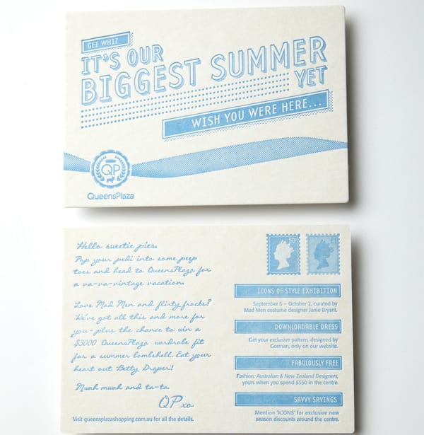 vintage postcard template 110