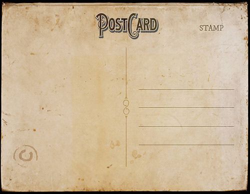 vintage postcard template 30