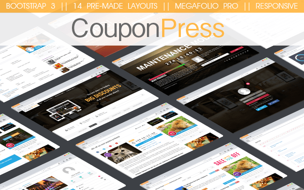 Coupon Website Template 90