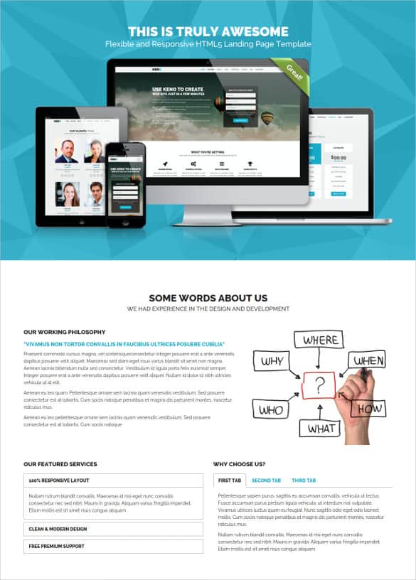 HTML5 Landing Page Templates Free 40