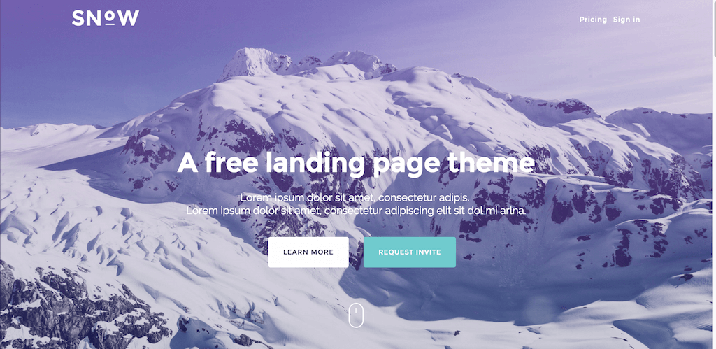 HTML5 Landing Page Templates Free 50