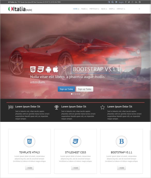 HTML5 Landing Page Templates Free 90