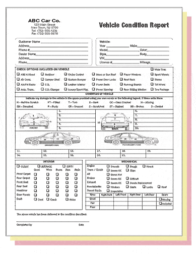 Vehicle Condition Report Template 20