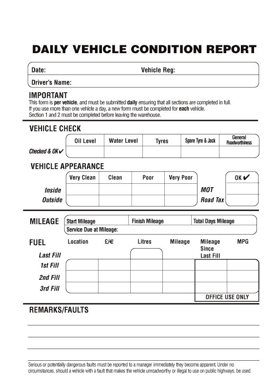 Vehicle Condition Report Template 30