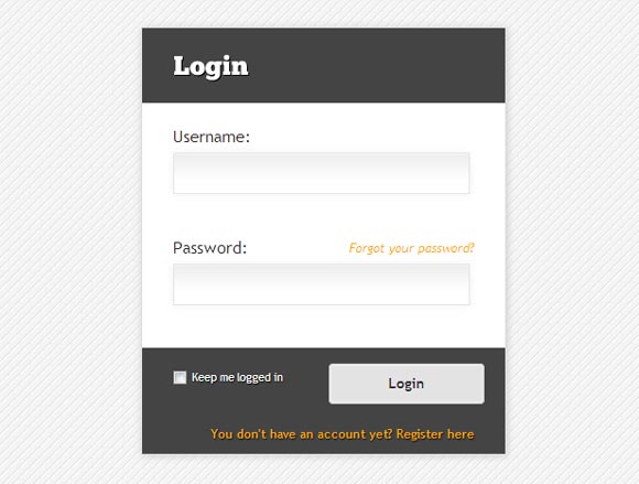 login page template 50