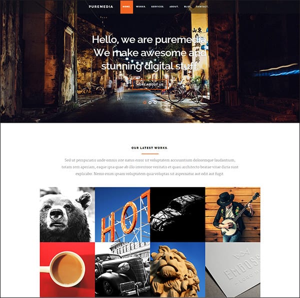 php website template 40